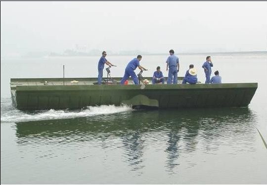 Military Temporary Pontoon Bridge Length Of Single Pontoon Unit 10m