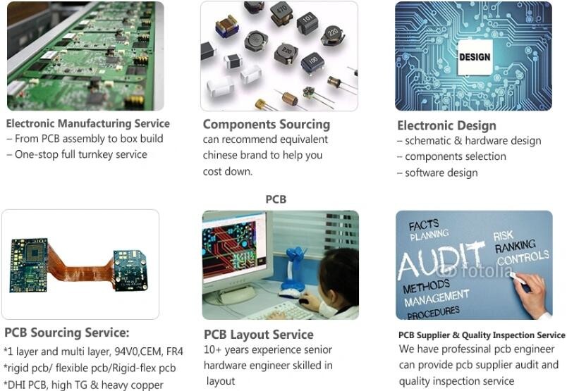 Green HASL Pb Free Rogers Printed Circuit Board Assembly Services For Elevator