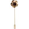 Buy cheap Men's Metalic Gold Flower Lapel Pin/Shirt Stud Brooch Golden, Gentleman's Essentials Premium Handmade Flower Lapel Pin from wholesalers