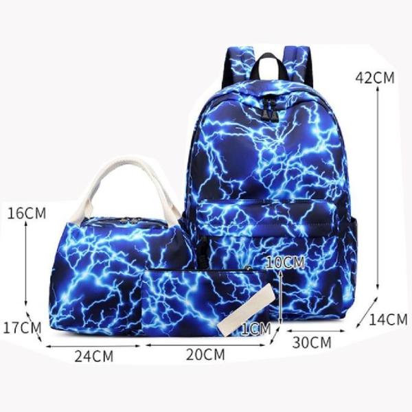 Buy cheap 3 Piece Combination Leisure Nylon Student School Bag from wholesalers