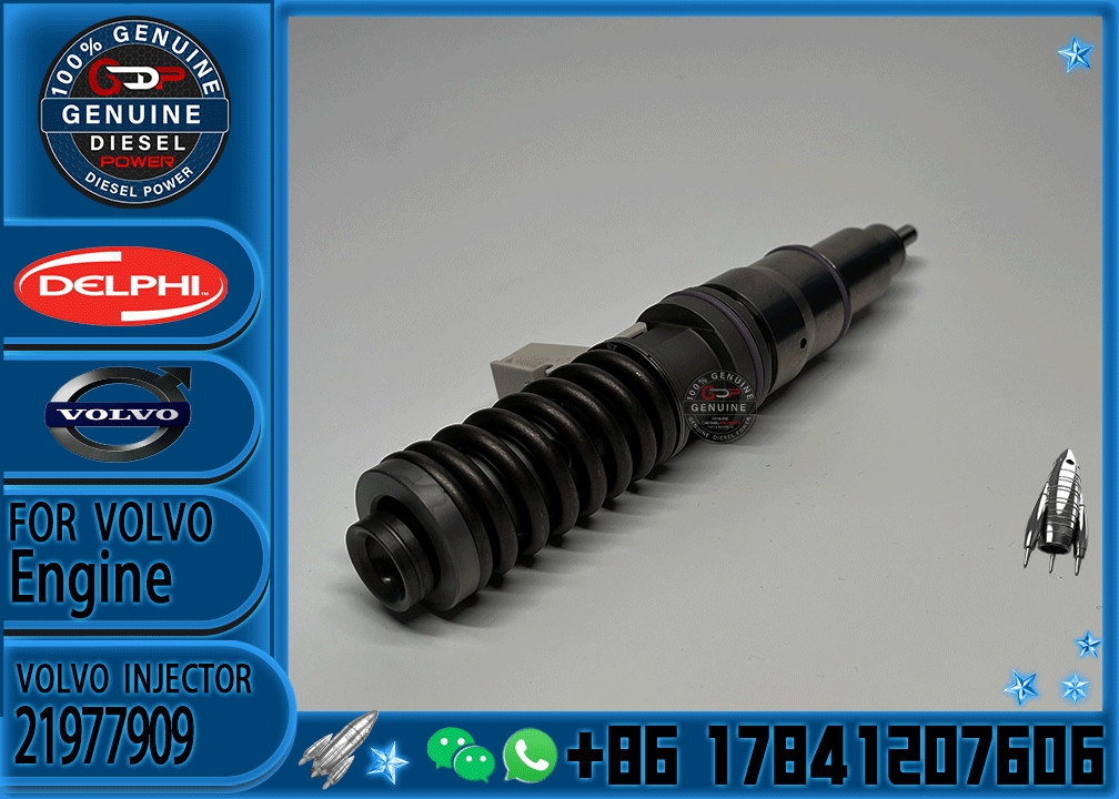 Diesel Engine Part 4 Pin Common Rail Injector Electronic Unit 21977909 22254576 21914027 BEBE4P02002 For Volvo MD13LR Engine