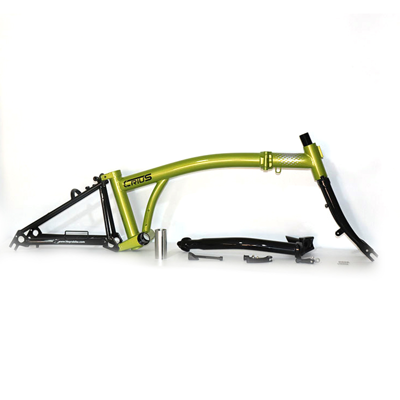 Lightweight 16"-17" CR-MO 4130 Steel Folding Bike for Outdoor Adventures