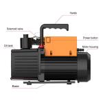 V900 Refrigeration Spare Parts Vacuum Rotary Vane Pump 9 CFM Dual Stage