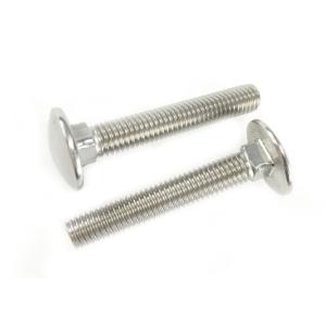 Buy cheap Polishing Hardware Nuts Bolts Mushroom Head SS M6 Carriage Bolts Square Neck from wholesalers