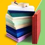 Polyester Fiber Acoustic Wall Panels Acoustic Ceiling Panels White / Blue /