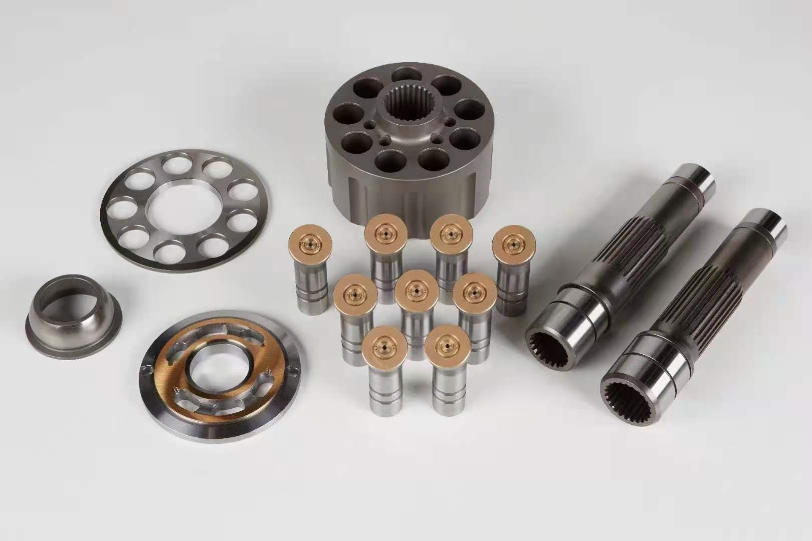 MKV23 MKV33 Excavator Hydraulic Pump Parts Cylinder Block Piston Valve Plate