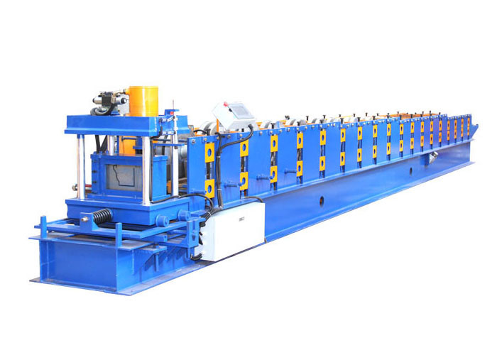 Power 5.5 KW Seamless Aluminium Gutter Machines , Gutter Rolling Machine Customized Color