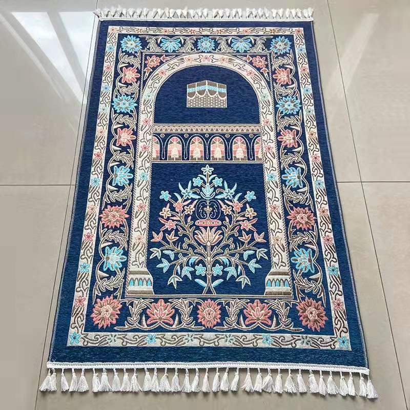 Eid Holidays Islamic Pray Rug for Worship Abstract Pattern Muslim Prayer Mat