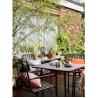 Buy cheap 4 Seater Metal Steel Outdoor Furniture Garden Set with Square Table and Dining Chairs from wholesalers