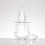 Customize Sealing Type Unique Design Whisky Vodka Glass Bottle for Alcoholic