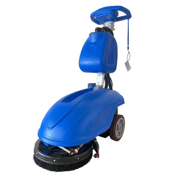 Buy cheap Hand Pushed 350 Floor Scrubber 350mm Cleaning Width 25kg Brush Pressure from wholesalers