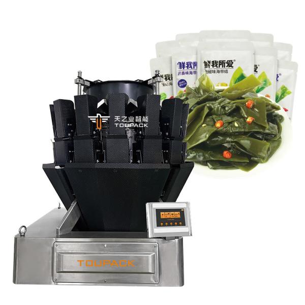 Automatic Kelp Screw Feeder Combination Weigher Filling Sticky Product Food Meat