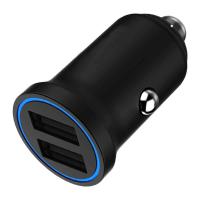 Buy cheap Smart Car Charger Black Zinc Alloy Material LED Light CE FCC ROHS Certification product