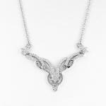 Double Lines 925 Sterling Silver Necklaces 5.03g Pure Silver Kundan Jewellery