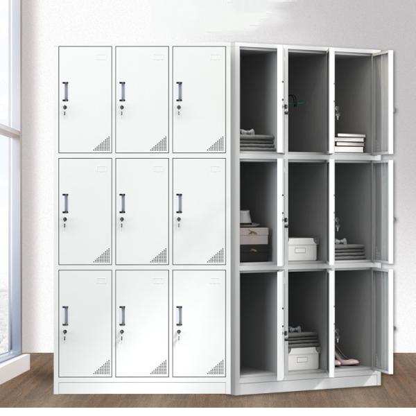 Buy cheap SS 9 Door Medicine Display Cabinet OEM Metal Storage Locker from wholesalers