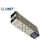 Buy cheap 0.25mm Copper Alloy SFP Jack Cage Assembly 2x1 Satcked Built In Light Pipes from wholesalers