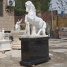 Buy cheap White Marble Horse Statue Life Size Animal Garden Statues Sculptures Stone Carving Outdoor Decorative from wholesalers
