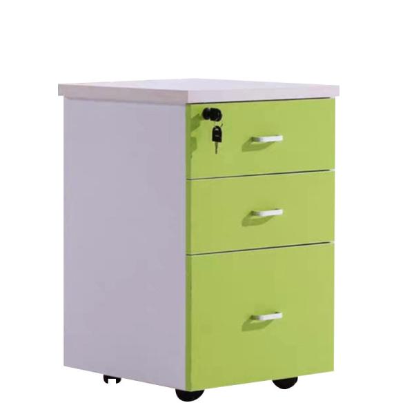 Modern Furniture Style Solid Wood Lockable Office File Cabinet with Push-pull
