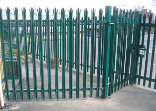 Buy cheap Europe Powder Coated / Galvanized Steel Palisade Fencing W / D Type from wholesalers