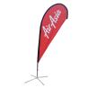 Buy cheap Red Flag Pole Advertising Banners Roadside Advertising Flags Custom Size from wholesalers
