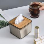 Transparent Rectangular Tissue Dispenser Box Storage For Bathroom Kitchen