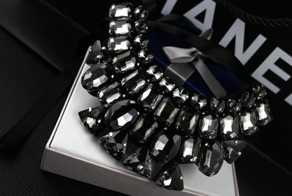 Buy cheap Dance Costume Accessories Glitter Rhinestone Collar Necklace For Performance Decoration from wholesalers