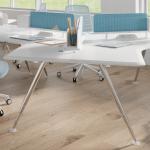 Minimalist Modern Screen Divider Workstation Office Employee Desk 6-Seater Extra