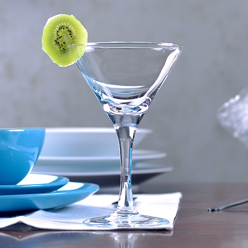 Machine Made 7oz 200ml Stemless Martini Cocktail Glasses Cup