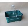 Buy cheap Green Color W215mm L285mm Wire Basket for Bathroom,Kicthen With Handles，Base,Cloth Bag from wholesalers