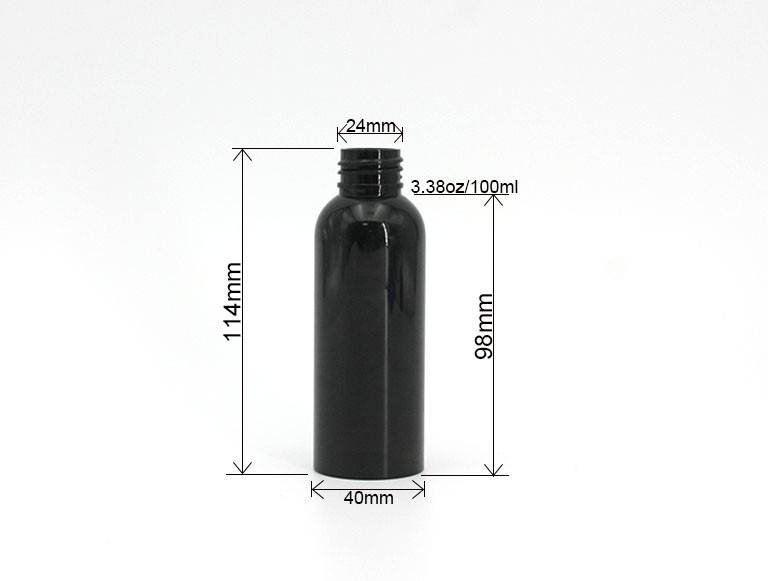Black 145mm 3.38oz Cosmetic Spray Bottles