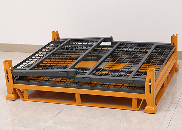 Large Wire Mesh Motorcycle Stillage For Easy Loading Unloading