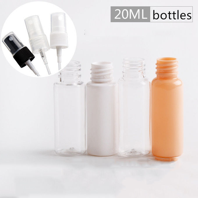 Colored Plastic Cosmetic Spray Bottles 20ml Travel Size Empty For Perfume