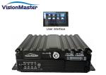 4ch Digital Vehicle Mobile DVR With GPS SD Card Storage Anti Vibration