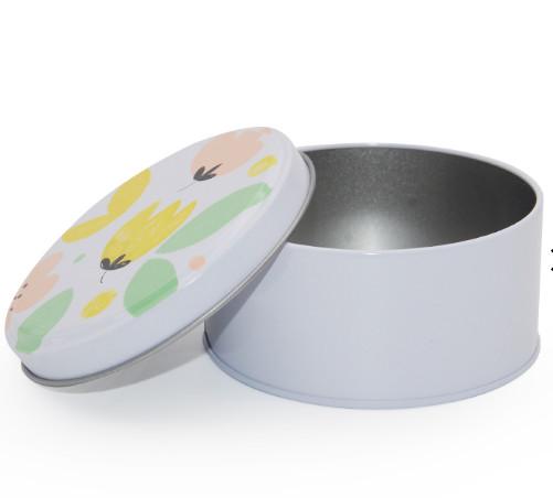 Buy cheap Flower Printed Mini Round Metal Tin Can Frosted Tinplate Candy Box from wholesalers
