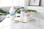400ml Colorful Celaylinder Ceramic Fine Porcelain Coffee Mugs