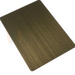 316 Decorative Stainless Steel Sheet 3mm Hand Blackened Brushed Green Bronze