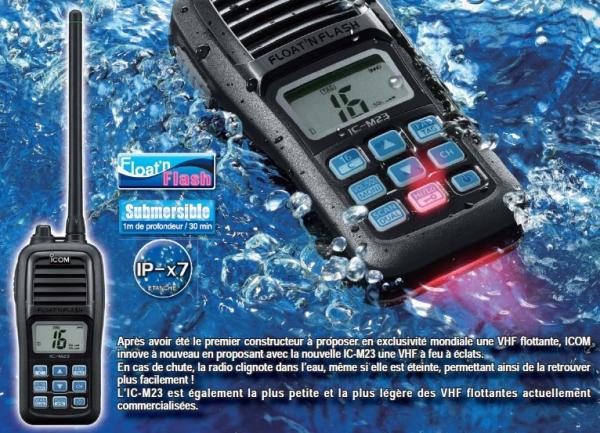 Buy cheap Buoyant ICOM M23 VHF Marine handheld radios from wholesalers