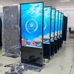 Indoor LCD Monitor Touch Screen Kiosk Floor Stand Advertising Display Digital