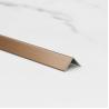 Buy cheap L Shaped No Grooving Round Conrners Hairline Stainless Steel Corner Edge Trim 0.24-2mm from wholesalers