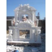 Buy cheap Large marble fireplace mantel product