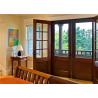 Buy cheap Durable Interior Solid Wood Doors Customized Size / Color With Tempered Glass from wholesalers