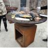 Buy cheap D1000mm Rusty red Corten Steel BBQ Grill Metal Barbecue Grill Outdoor Fireplace from wholesalers