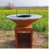 Buy cheap Outdoor Camping Corten Steel BBQ Grill Wood Fuel from wholesalers
