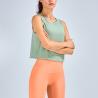 Buy cheap Sleeveless Loose Yoga Workout Tops Women Fitness Sports Vest from wholesalers