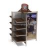 Buy cheap Freestanding Advertising Wood Shelving 4 - Way Retail Clothing Racks Customized from wholesalers