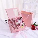 Exquisite Jewelry Packaging Boxes Printed Eternal Rose Valentine's Day