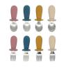 Buy cheap 316 Stainless Steel Baby Silicone Fork And Spoon Set 4.33 Inch Height 1.42 Inch Width from wholesalers