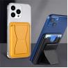 Buy cheap Custom PU Leather Magnetic Card Holder Stand With UV Printing Logo from wholesalers