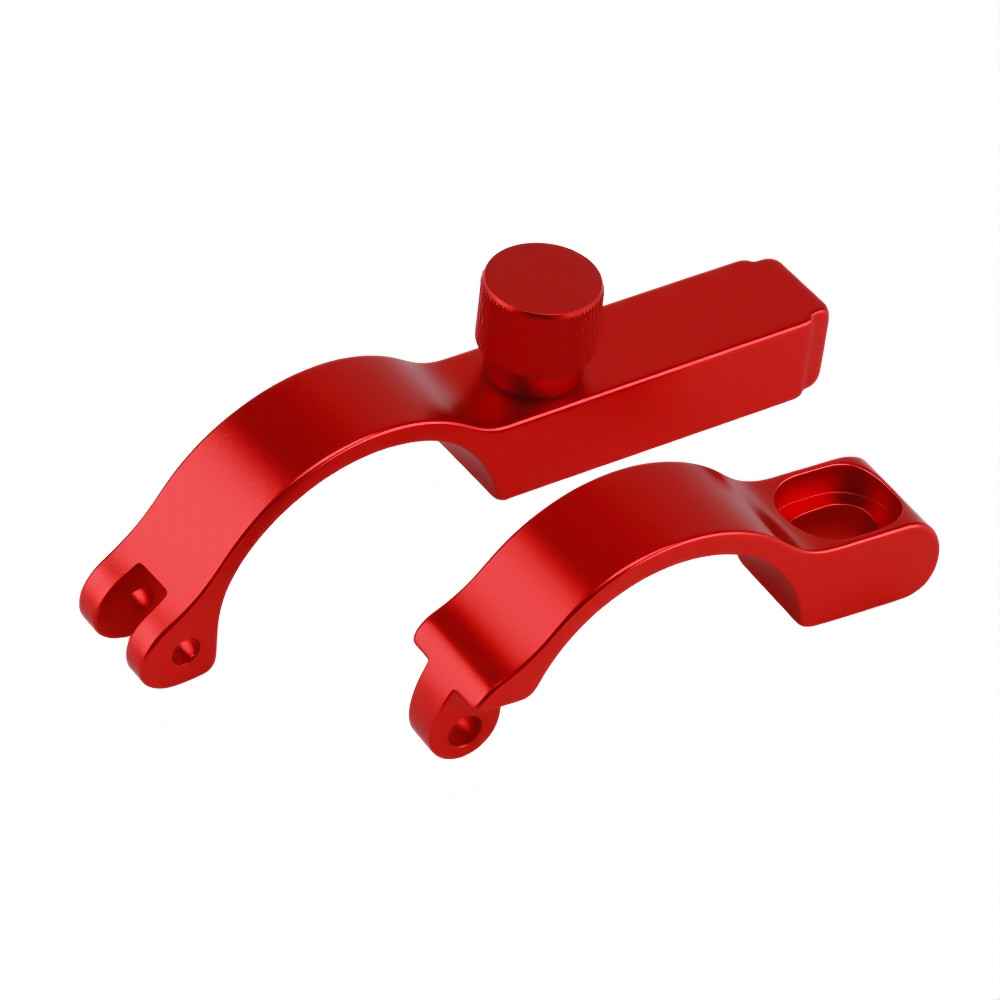 Aluminum Alloy Precision CNC Machining Parts Anodized Brass Red Copper OEM Turning Milling Service Bicycle Seat Post Clamp