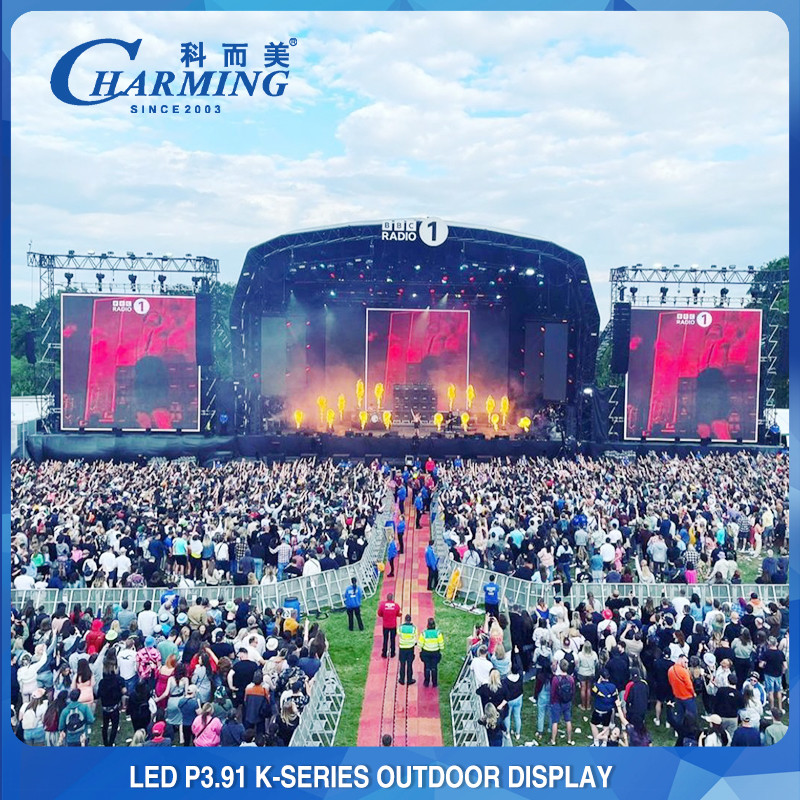 Full Waterproof 4K Video Wall Display , P3.91 Outdoor LED Display High Brightness